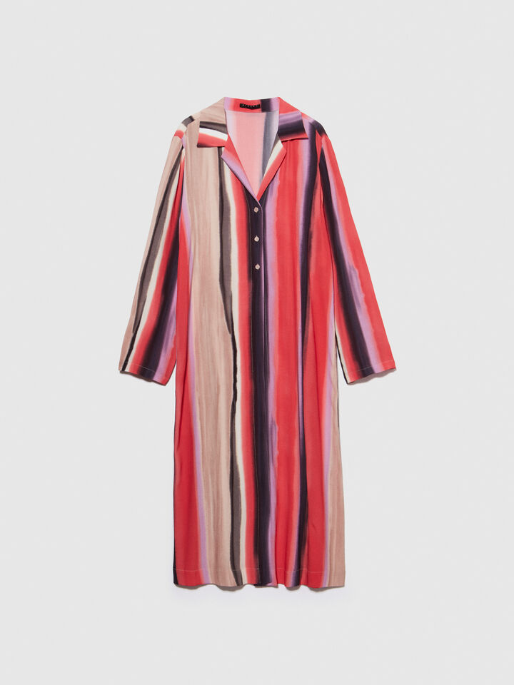 Long printed shirt - women's shirts - Multi-color | Sisley image number 6